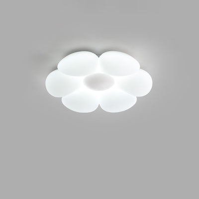 Luz de techo LED empotrada de hierro PE con diseño de flor de margarita creativa contemporánea para dormitorio 