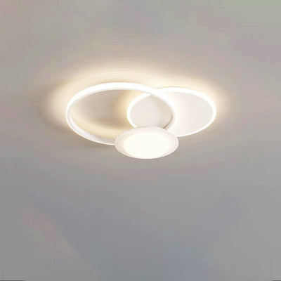 Moderne minimalistische runde quadratische Eisen Acryl LED Unterputz Deckenleuchte für Schlafzimmer 