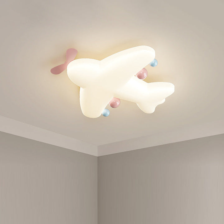 Luz de techo LED empotrada de hierro PE con forma de avión de arte moderno Deco con forma de corazón para sala de estar 