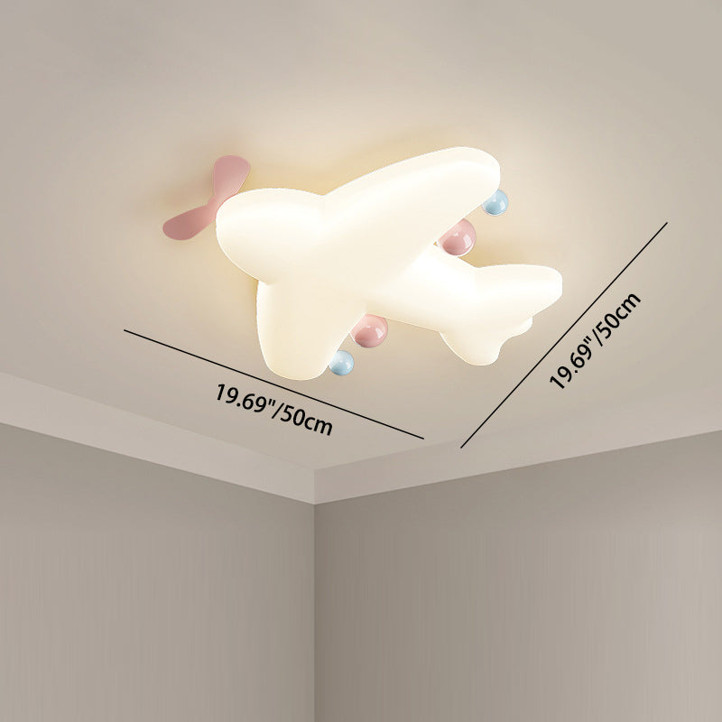 Luz de techo LED empotrada de hierro PE con forma de avión de arte moderno Deco con forma de corazón para sala de estar 