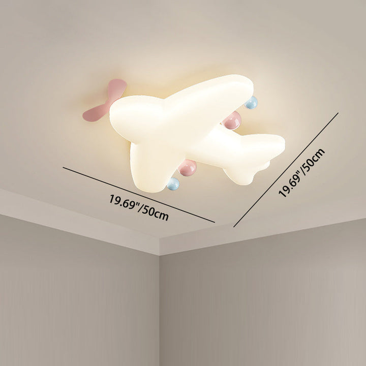 Luz de techo LED empotrada de hierro PE con forma de avión de arte moderno Deco con forma de corazón para sala de estar 