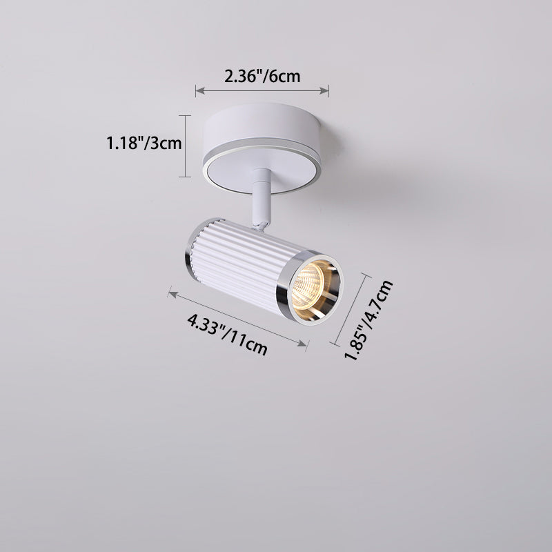 Moderne minimalistische Aluminium Eisen Spotlight LED Semi-Flush Mount Deckenleuchte für Flur