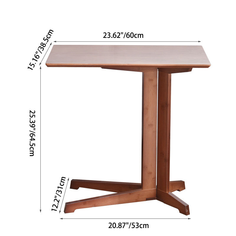 Moderner minimalistischer quadratischer Holztisch für das Wohnzimmer 