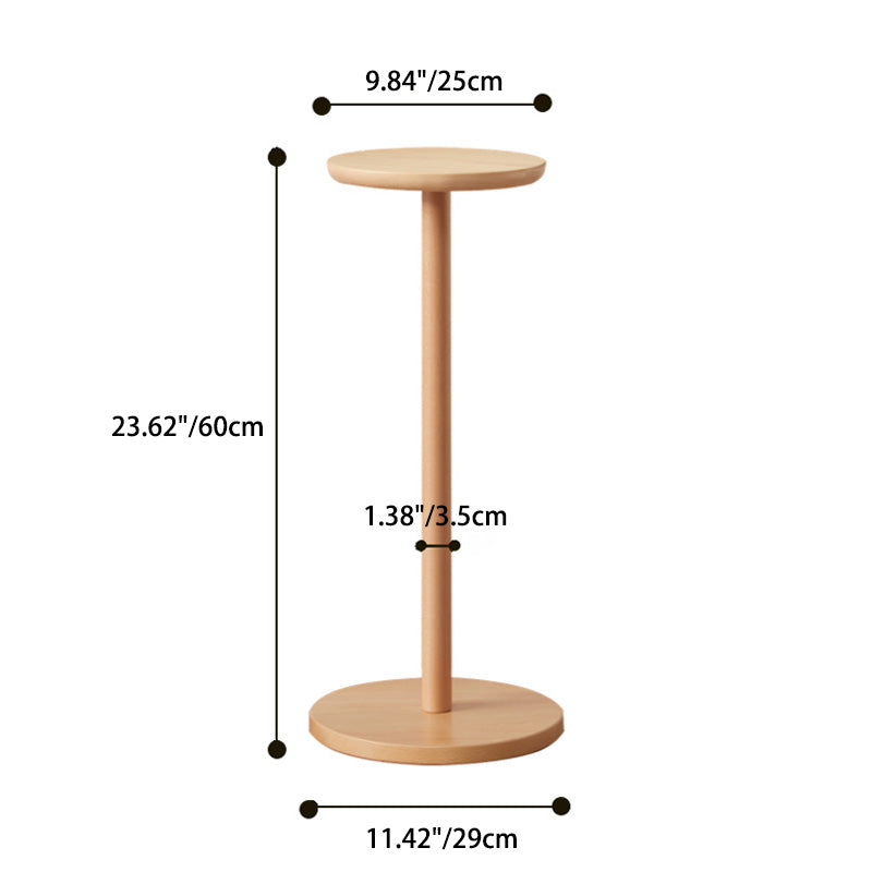 Moderner minimalistischer runder Holztisch für das Wohnzimmer 