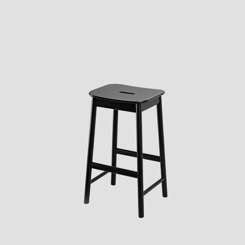Repose-pieds rectangulaire en bouleau minimaliste moderne pour tabouret de bar pour salle à manger 