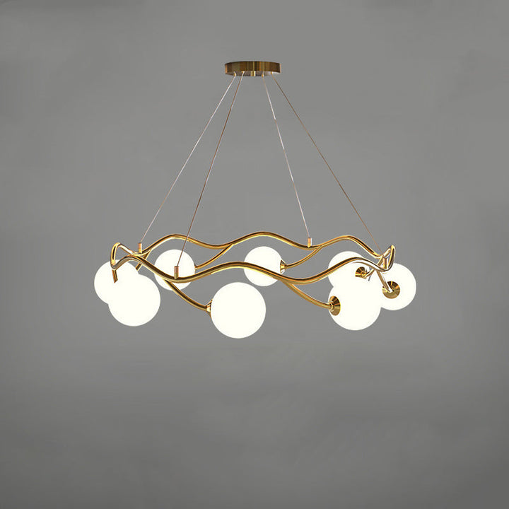 Chandelier à 8 lumières en forme d&