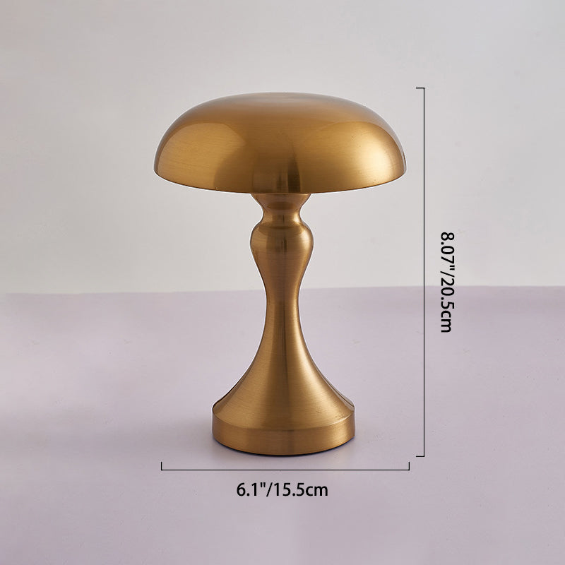 Moderne Art Deco Pilz Acryl Eisen LED Tischlampe für Schlafzimmer 
