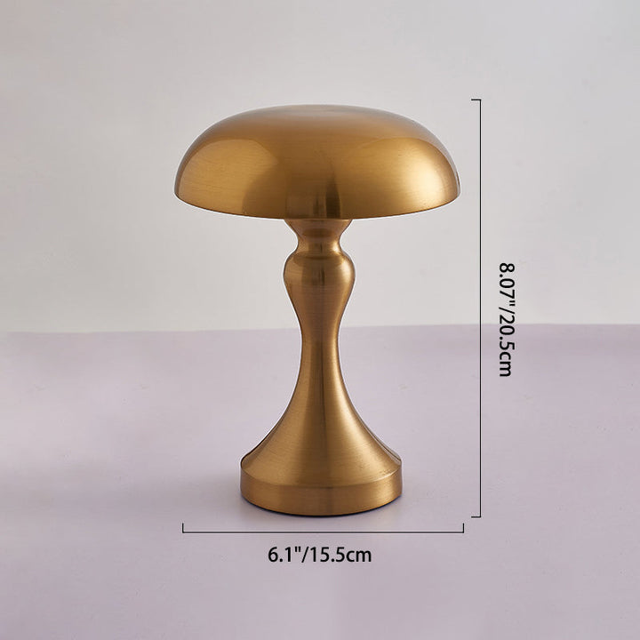 Moderne Art Deco Pilz Acryl Eisen LED Tischlampe für Schlafzimmer 
