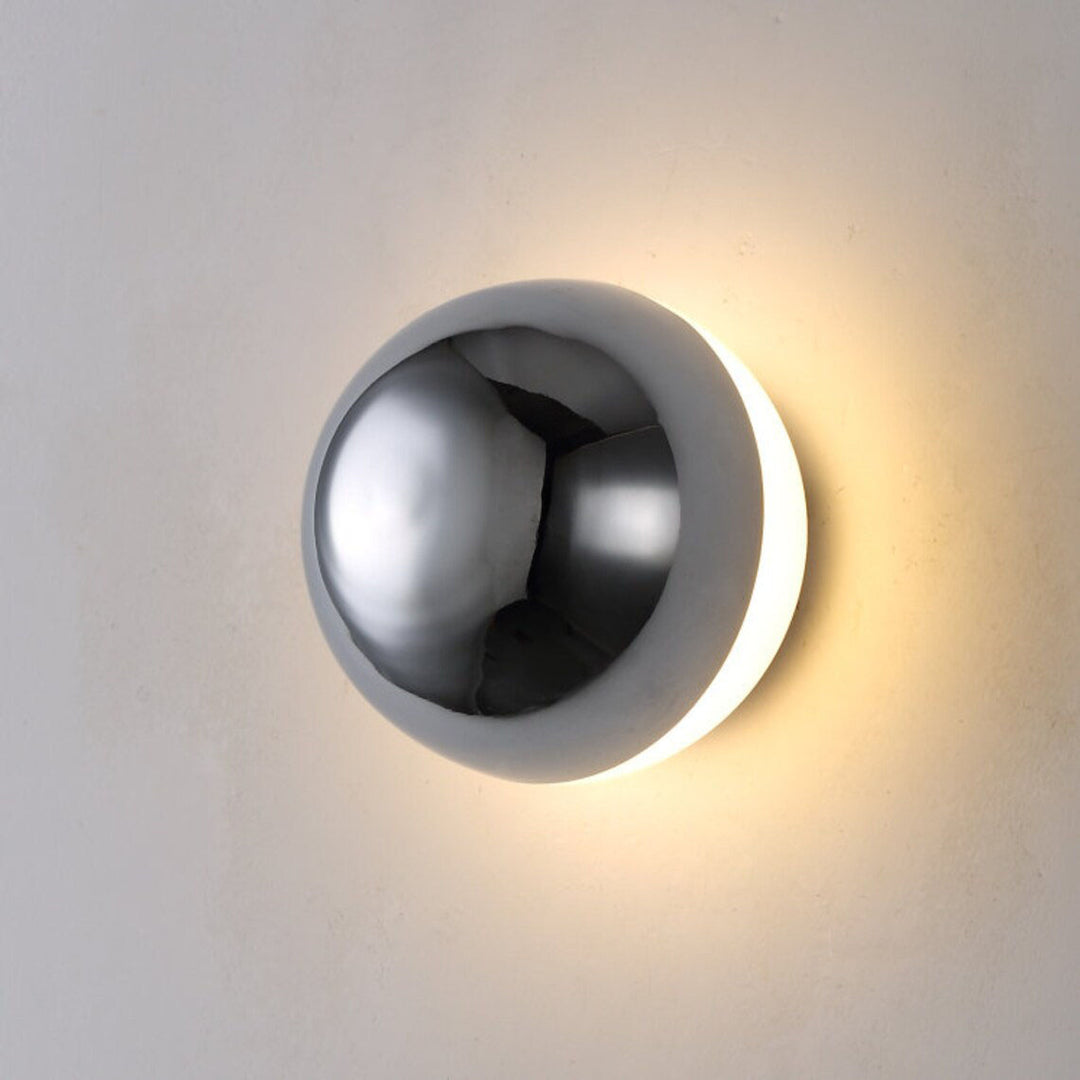 Moderne Einfachheit Meteorit Halbkreis Metall LED Wandleuchte für Schlafzimmer 