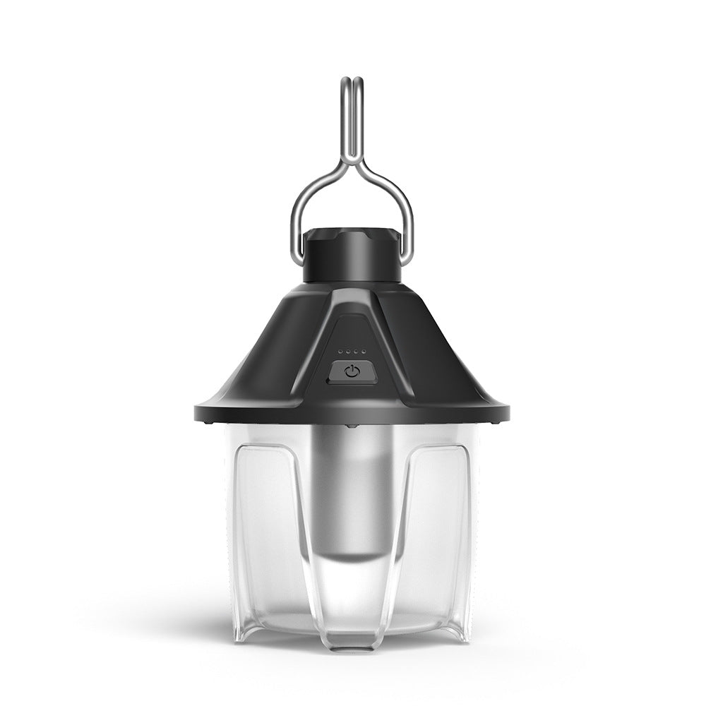 Lumière de camping portable LED en plastique en forme de cône de pin étanche pour l&