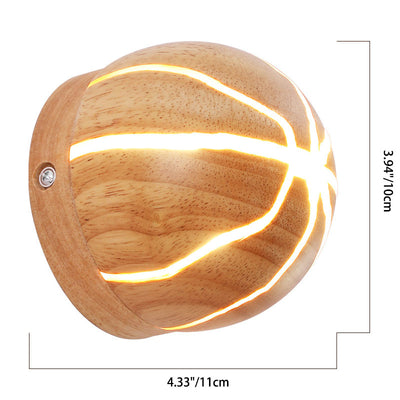 Moderne minimalistische geometrische Quader geknackt Holzmaserung LED Wandleuchte Lampe für Wohnzimmer 