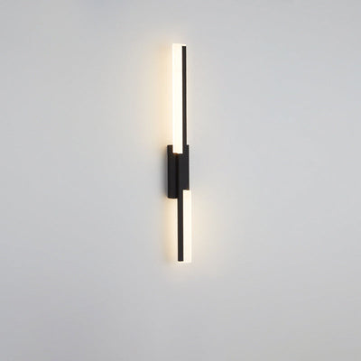 Moderne minimalistische vertikale Bar Acryl Eisen LED Wandleuchte Lampe für Wohnzimmer 