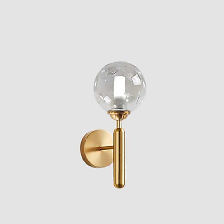 Lámpara Aplique de Pared Moderno Simple de Lujo Ligero con Esfera de Vidrio de 1 Luz 