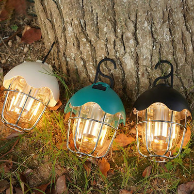 Contemporary Creative Waterproof Pinecone Iron ABS LED Outdoor Camping Light For Garden