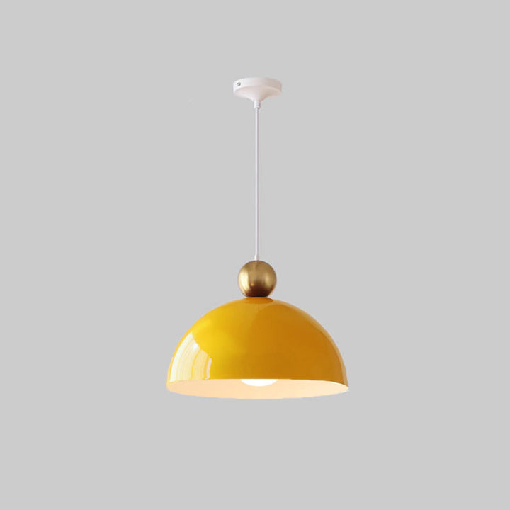 Lámpara Colgante de Hierro Semi-Circular Retro Francesa de 1 Luz 