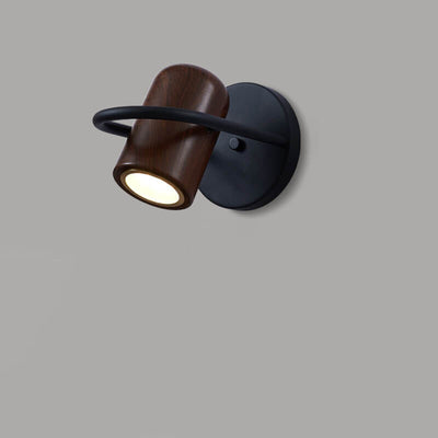 Lampe murale à LED en cylindre en fer forgé de personnalité nordique moderne 