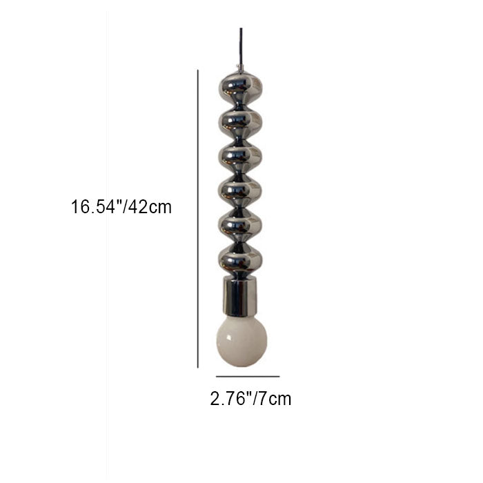 Simplicité Contemporaine Fer Gourde Suspension 1-Lumière Pour Salon 