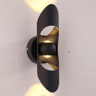 Modern Creative Hollow Cylindrical Aluminum LED Wall Sconce Lamp
