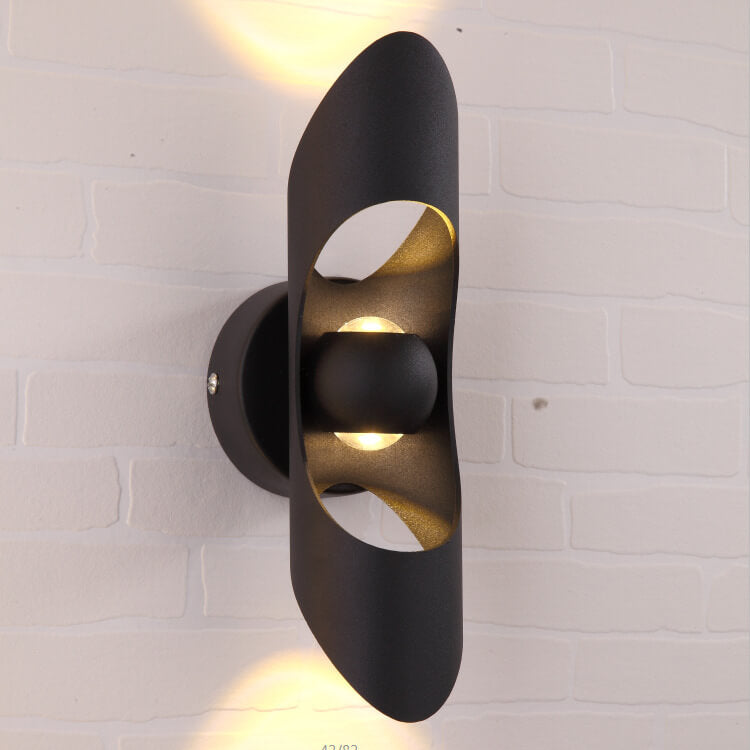 Modern Creative Hollow Cylindrical Aluminum LED Wall Sconce Lamp