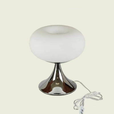 Modern Nordic Minimalist Stainless steel Iron Glass Shade LED Table Lamp