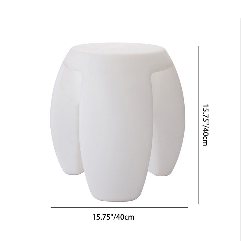 Moderner minimalistischer runder Kunststoff-LED-beleuchteter wasserdichter Barhocker für den Unterhaltungsraum 