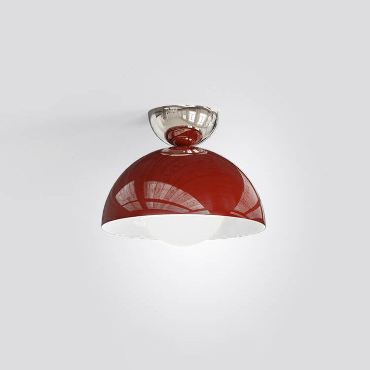 Éclairage encastré semi-circulaire moderne et simple en fer forgé à 1 lumière 