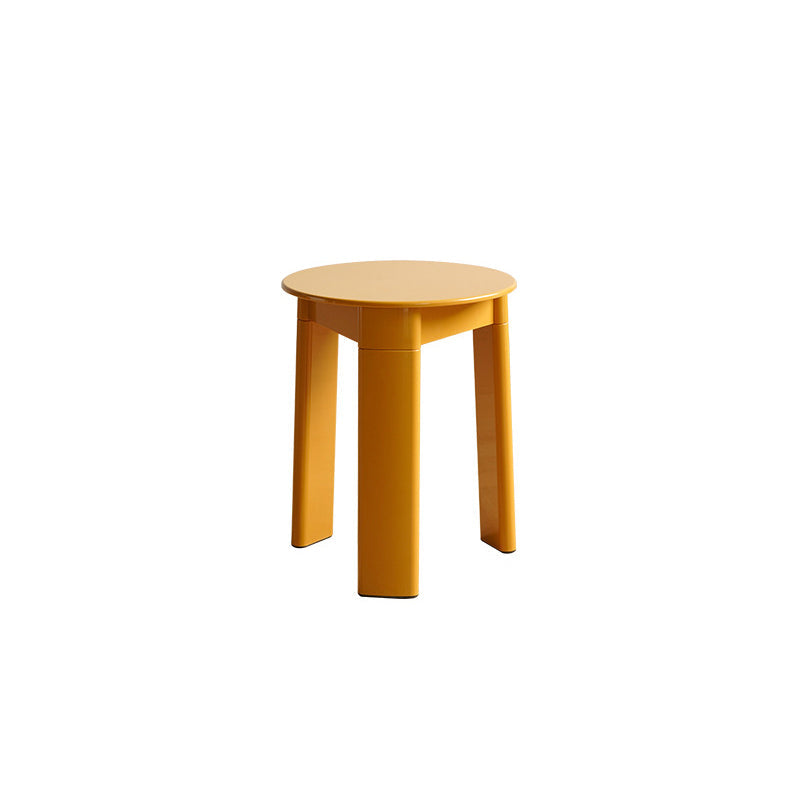 Tabouret bas en plastique ABS à base triangulaire rectangulaire ronde créative contemporaine pour salon 