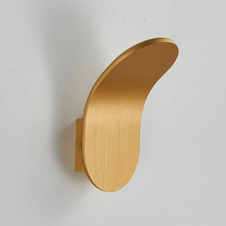 Lámpara de pared LED de arco de aluminio escandinavo contemporáneo para pasillo 