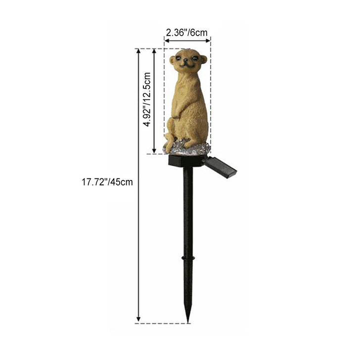 Contemporary Creative Solar Outdoor Sloth Design LED PP Resin Garden Lawn Ground Insert Landscape Light