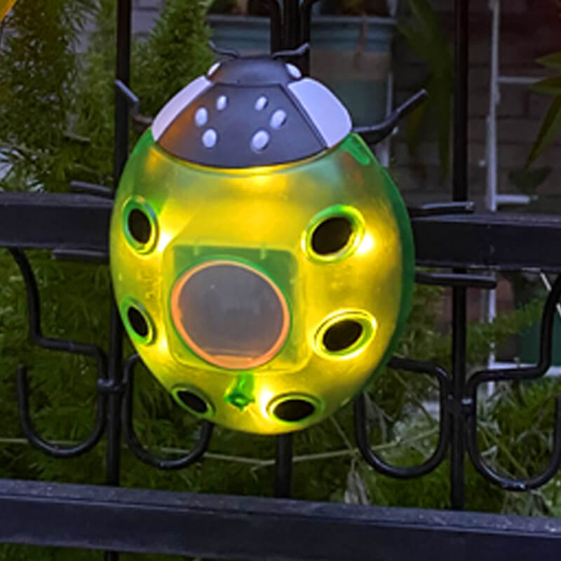 Luz de Cerca de Césped al Aire Libre LED de Plástico Creativa de Animal Escarabajo Impermeable Solar 