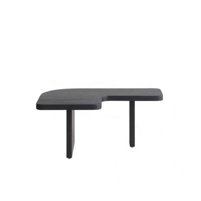 Mesa de café cuadrada contemporánea de combinación de madera de pino y fresno para sala de estar 