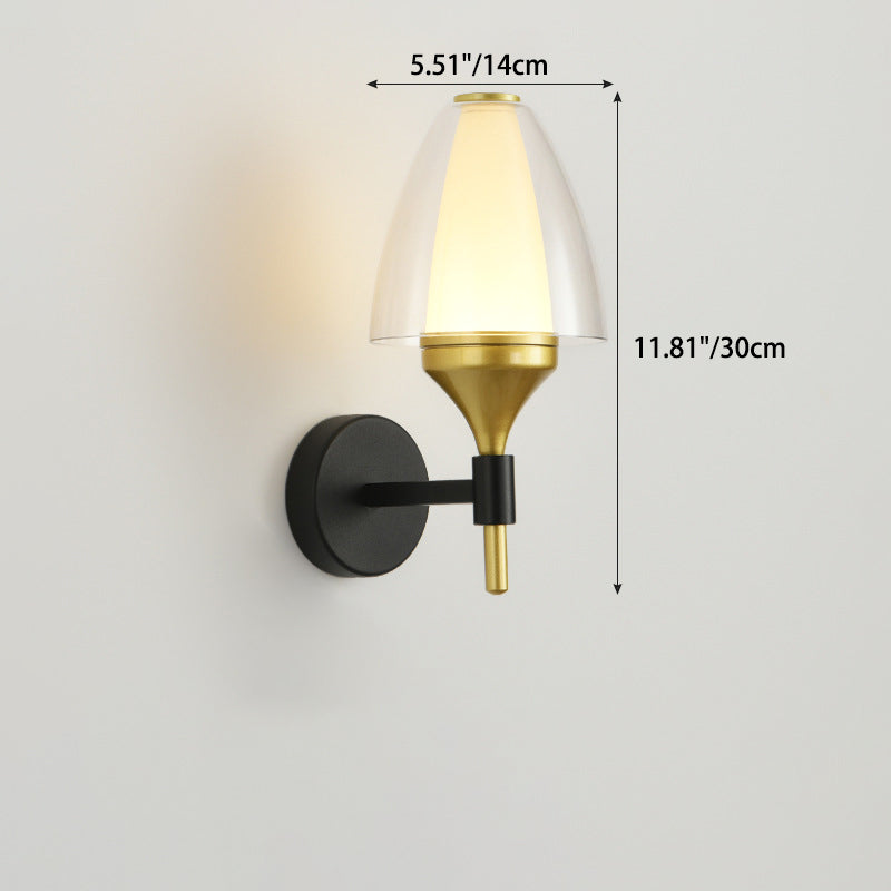 Applique murale LED en fer acrylique ronde minimaliste moderne pour salon 