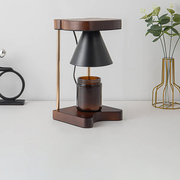 Moderne Atmosphäre Kegel Eisen Aromatherapie 1-Licht Wachsschmelz-Tischlampe 