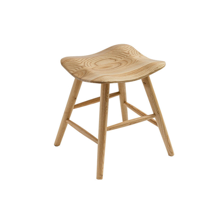 Zeitgenössischer nordischer quadratischer Hocker aus Eschenholz als Fußstütze für das Schlafzimmer 