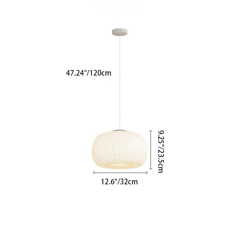 Moderne unbedeutende Kürbis-Hardware PE 4/5 Licht Pendelleuchte für Wohnzimmer 