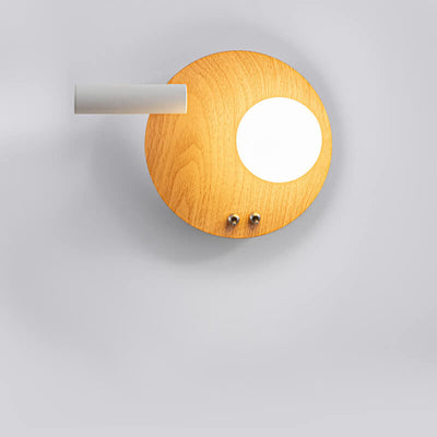 Applique murale LED ronde et carrée en fer, style nordique créatif 