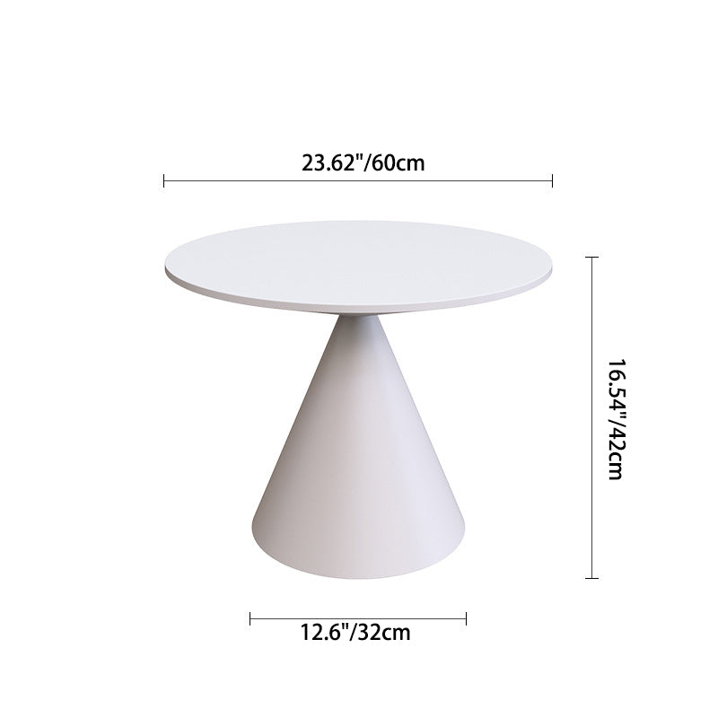 Table basse moderne minimaliste ronde en forme de sablier en fer pour salon 