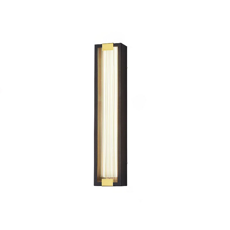 Applique murale LED étanche en acier inoxydable, rectangulaire de luxe moderne, lampe pour Patio extérieur 