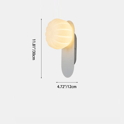 Moderne Einfachheit PE Kürbis Form Eisen 1-Licht Wandleuchte Lampe für Schlafzimmer 