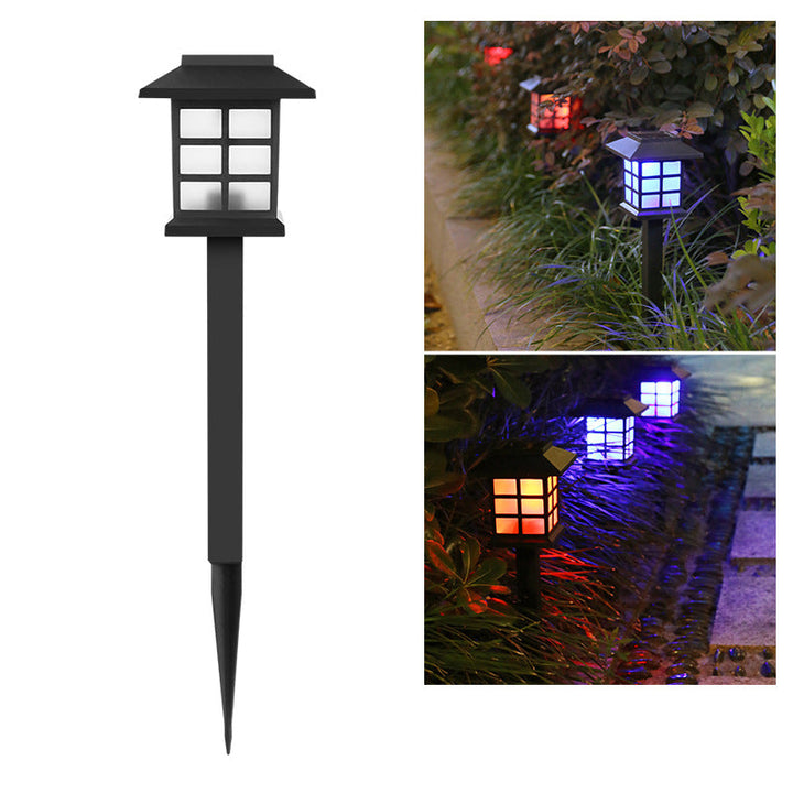 Lumière de Paysage Extérieure LED ABS Solaire Étanche Rustique Traditionnelle pour Jardin 