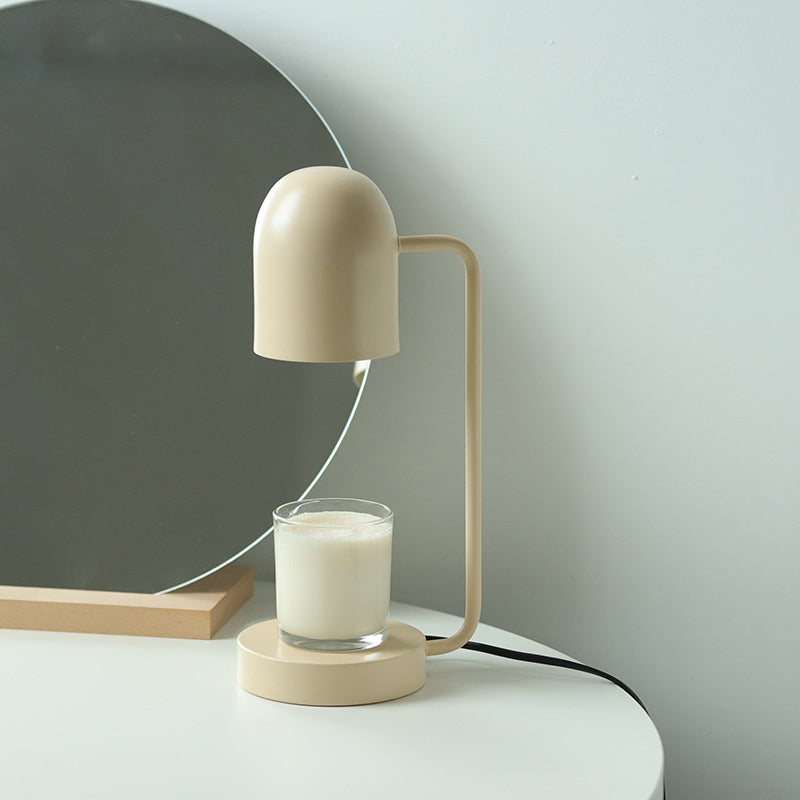 Moderne minimalistische Eisenzylinder 1-Licht Schmelzwachs Tischlampe für Schlafzimmer 