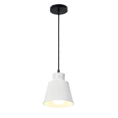 Modern Minimalist Macaron Round Cup Iron 1-Light Pendant Light For Living Room