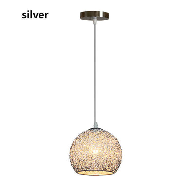 Contemporary Creative Aluminum Macaron Round 1-Light Pendant Light For Living Room