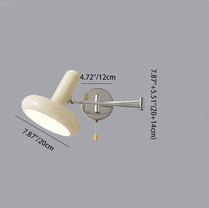 Moderne Einfachheit Schmiedeeisen Disc 1-Licht Wandleuchte Lampe für Wohnzimmer 