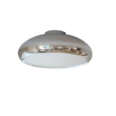 Modern Round Silver Iron Acrylic 4/5-Light Flush Mount Light