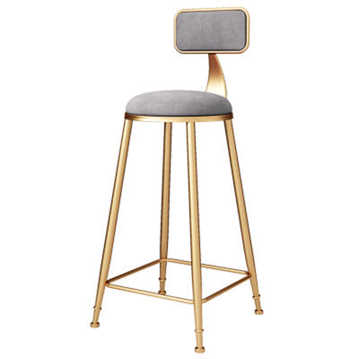Conjunto de taburetes y mesa contemporáneo escandinavo de hierro, terciopelo, esponja, mármol, redondo y rectangular para cocina 