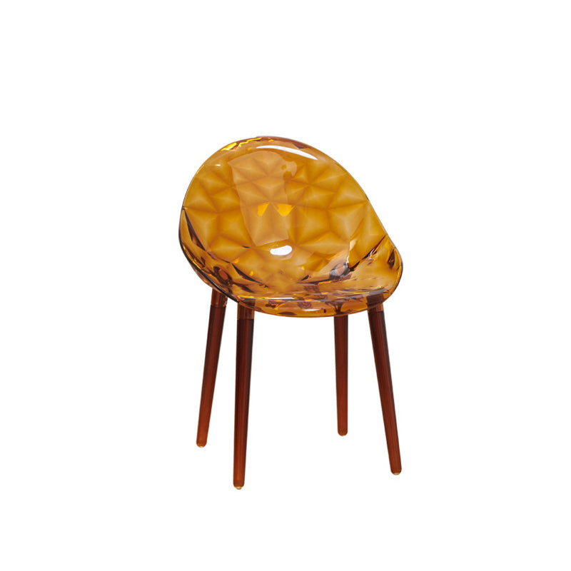 Respaldo de silla de comedor contemporánea nórdica de forma redonda de diamante de PC para comedor 