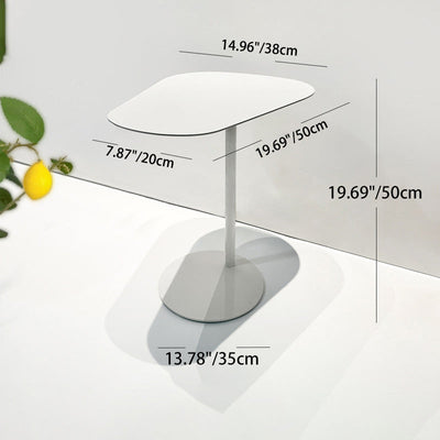 Contemporary Creative Irregular Geometric Round Iron End Table For Living Room