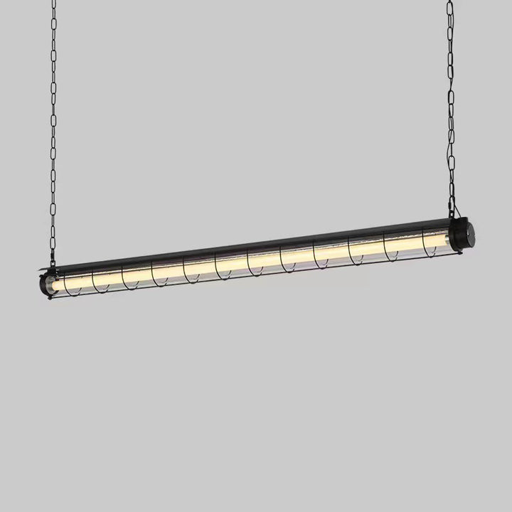 Zeitgenössischer Industrieller Langer Hardware Acryl 1/2 Licht Insel Licht Kronleuchter Für Esszimmer 
