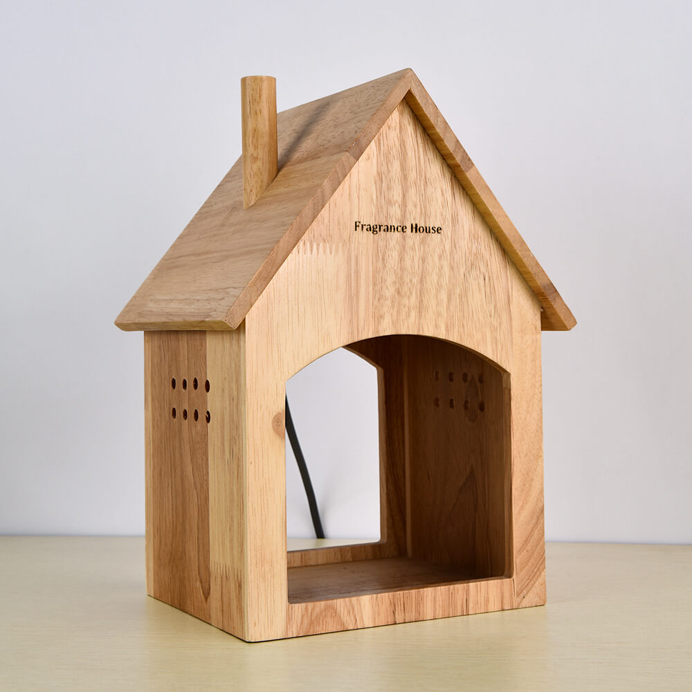 Contemporary Creative House Design Log Wood 1- Light Melting Wax Table Lamp For Bedroom
